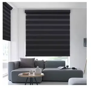 Custom Blackout Blinds Installation in Vaughan by Winlor Blinds, demonstrating a high-performance light seal